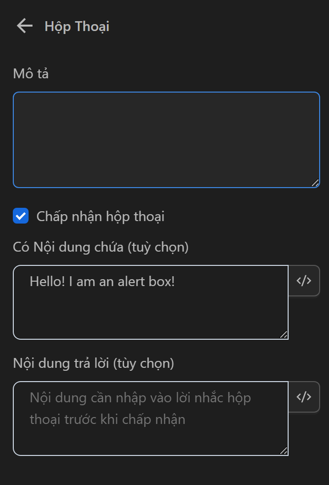 dialog