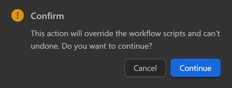 Import workflow