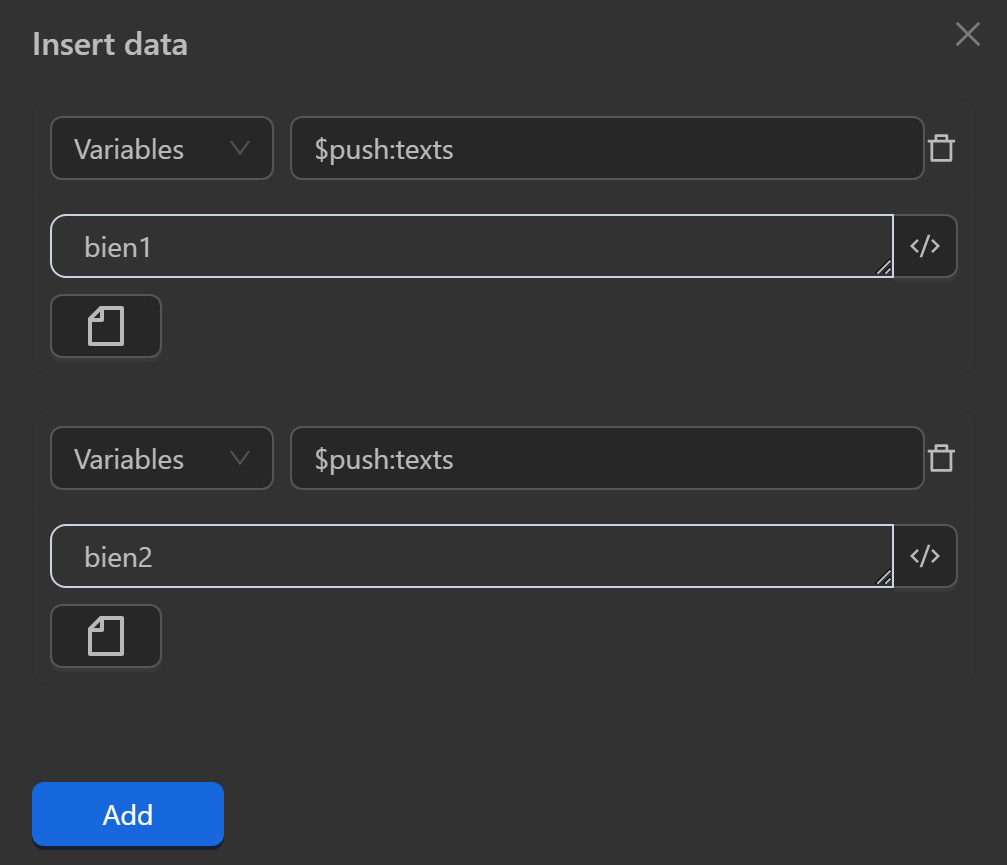 Workflow table