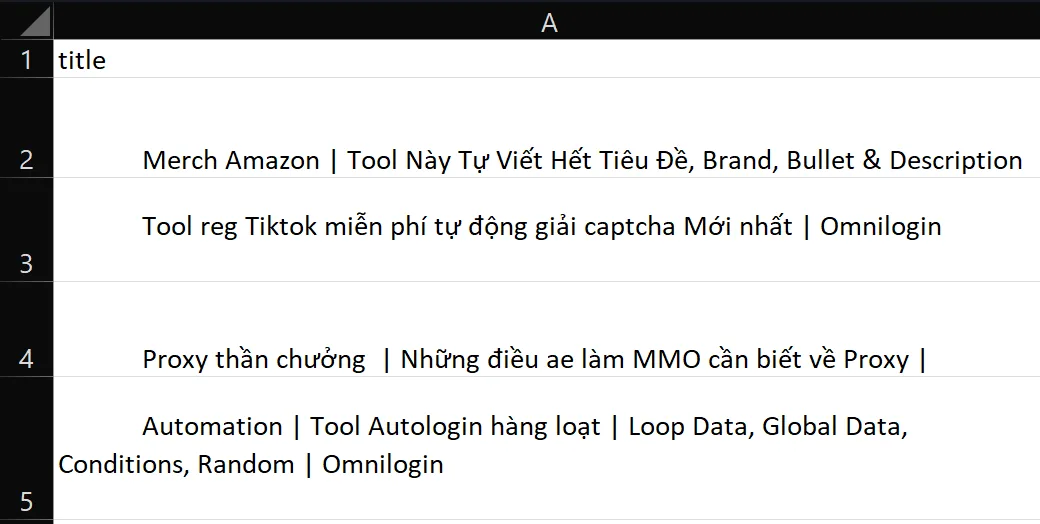 Loop elements